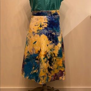 H&M brocade multicolor full skirt.